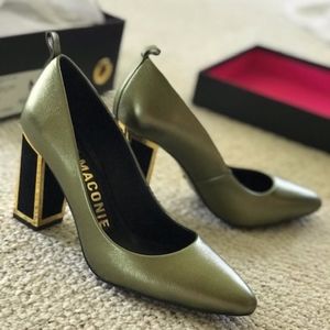 Kat Maconie Meg High Heel Pump khaki metallic